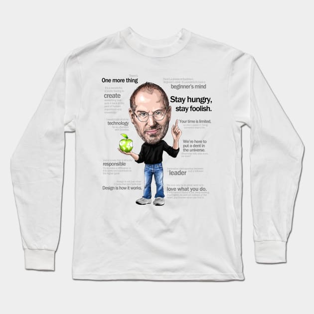 Jobs Long Sleeve T-Shirt by KZDENG